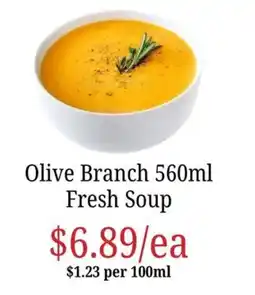 Farmer Jack's Olive Branch Fresh Soup offer