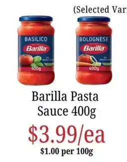 Farmer Jack's Barilla Pasta Sauce offer