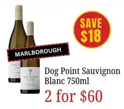 Farmer Jack's Dog Point Sauvignon Blanc offer
