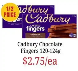 Farmer Jack's Cadbury Chocolate Fingers offer