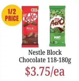 Farmer Jack's Nestle Block Chocolate offer