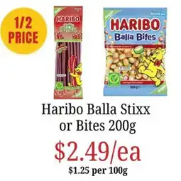 Farmer Jack's Haribo Balla Stixx or Bites offer