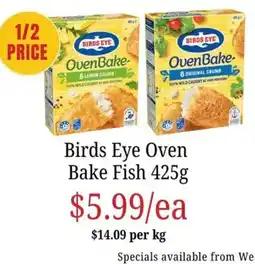 Farmer Jack's Birds Eye Oven Bake Fish offer