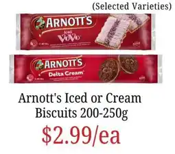 Farmer Jack's Arnott's Iced or Cream Biscuits offer
