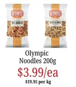 Farmer Jack's Olympic Noodles offer