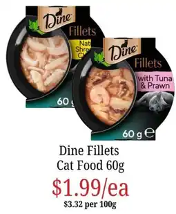 Farmer Jack's Dine Fillets Cat Food offer