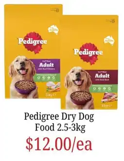 Farmer Jack's Pedigree Dry Dog Food offer