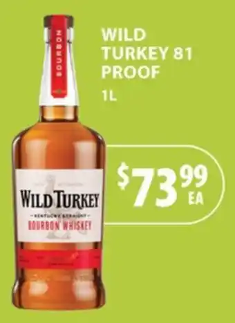Wild Turkey Bourbon Whiskey