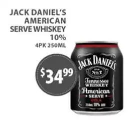 Sense of Taste Jack Daniel's American Serve Whiskey offer