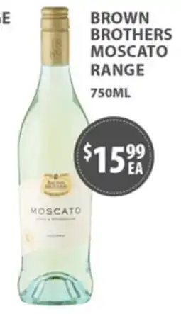 Sense of Taste Brown Brothers Moscato offer