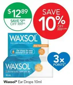Terry White Waxsol Ear Drops offer