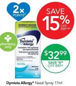 Terry White Dymista Allergy Nasal Spray offer