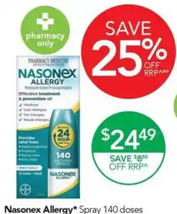 Terry White Nasonex Allergy Spray offer