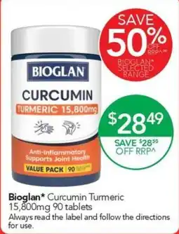 Terry White Bioglan Curcumin Turmeric offer