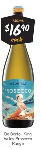 Cellarbrations De Bortoli King Valley Prosecco Range offer