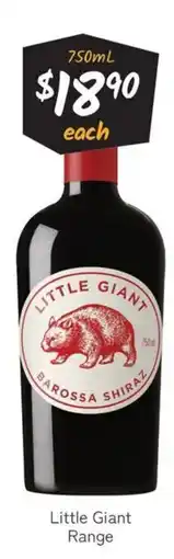 Cellarbrations Little Giant Range offer