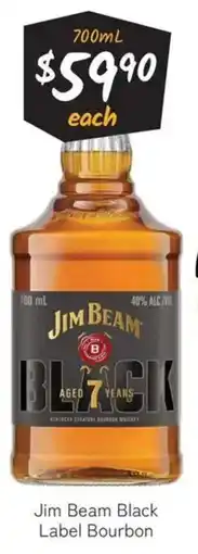 Cellarbrations Jim Beam Black Label Bourbon offer
