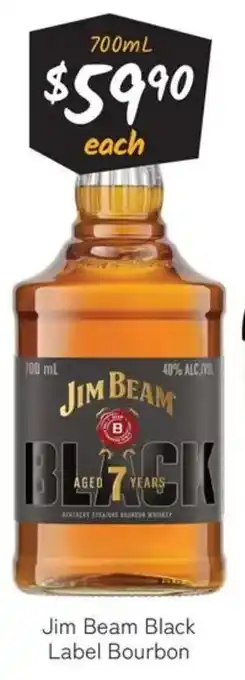 Jim Beam Black Label Bourbon