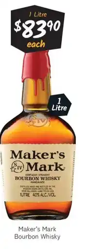 Cellarbrations Maker's Mark Bourbon Whisky offer
