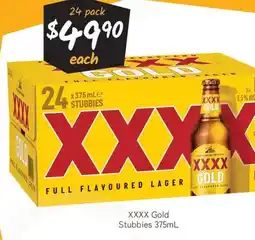 Cellarbrations XXXX Gold Stubbies offer