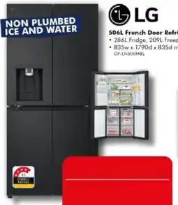 The Good Guys LG 506L French Door Refrigerator offer