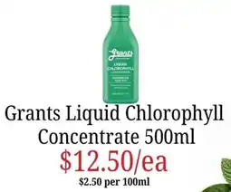 Farmer Jack's Grants Liquid Chlorophyll Concentrate offer