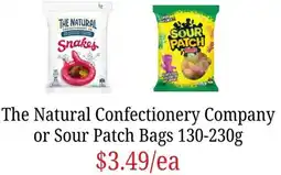 Farmer Jack's The Natural Confectionery Company or Sour Patch Bags offer