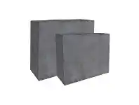LivingStyles Fort 2 Piece Cement Box Planter Set offer