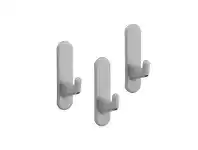 Howards Storage World Elfa Short Board Hook 3 Pack L40mm Platinum offer