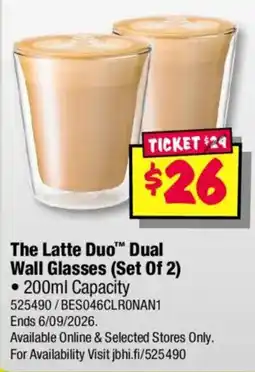 JB Hi-Fi The Latte Duo™ Dual Wall Glasses offer