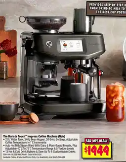 JB Hi-Fi The Barista Touch Impress Coffee Machine (Noir) offer