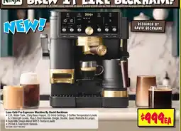 JB Hi-Fi Luxe Café Pro Espresso Machine By David Beckham offer
