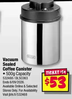 JB Hi-Fi Vacuum Sealed Coffee Canister offer