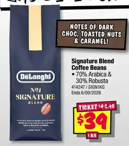 JB Hi-Fi DeLonghi Signature Blend Coffee Beans offer