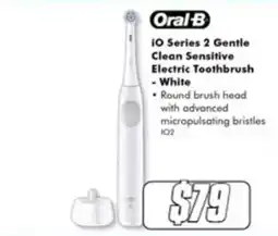 The Good Guys Oral B iO Series 2 Gentle Clean Sensitive Electric Toothbrush - White offer