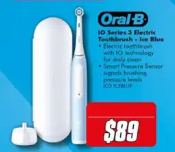 The Good Guys Oral B IO Series 3 Electric Toothbrush - Ice Blue offer