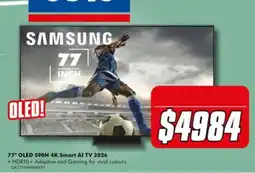 The Good Guys Samsung 77" OLED S90H 4K Smart AI TV 2026 offer