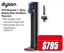 The Good Guys Dyson V10 Konical + Auto Empty Dok Cordless Vacuum offer