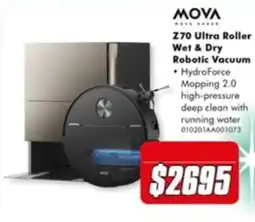 The Good Guys Mova Z70 Ultra Roller Wet & Dry Robotic Vacuum offer