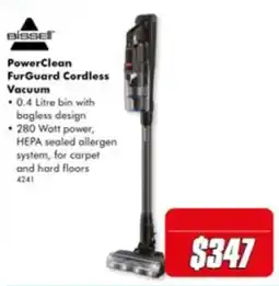 The Good Guys Bissell PowerClean FurGuard Cordless Vacuum offer