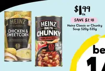 Heinz Classic or Chunky Soup