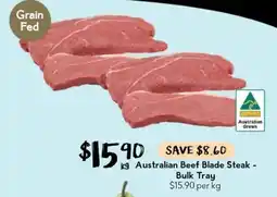 Drakes Australian Beef Blade Steak offer