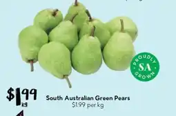 Drakes South Australian Green Pears offer