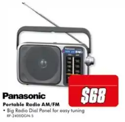 The Good Guys Panasonic Portable Radio AM/FM offer