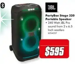 The Good Guys JBL PartyBox Stage 320 Portable Speaker offer