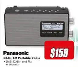 The Good Guys Panasonic DAB+ FM Portable Radio offer