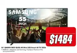 The Good Guys Samsung 55" QN80H NEO QLED 4K Mini LED Smart AI TV 2026 offer