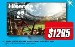 The Good Guys Hisense 65 inch TV offer