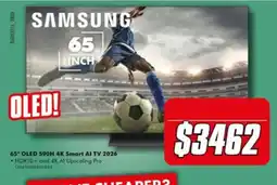The Good Guys Samsung 65" OLED S90H 4K Smart AI TV 2026 offer
