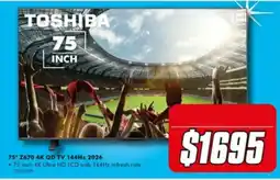The Good Guys Toshiba 75 inch TV offer